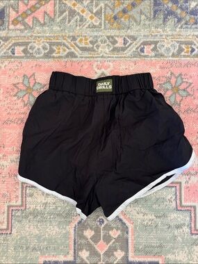 Daily Drills Black Athletic Shorts with White Trim! Never worn!